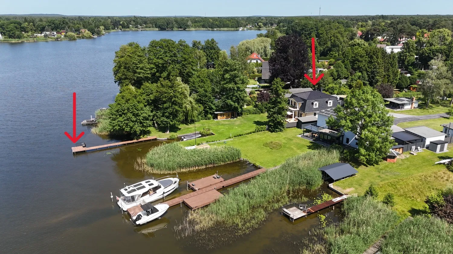 Drohnenflug über den Schweriner See