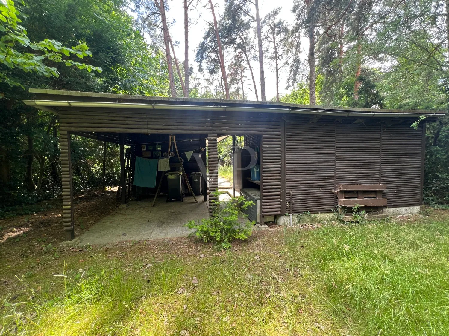 Blick auf die Bungalows