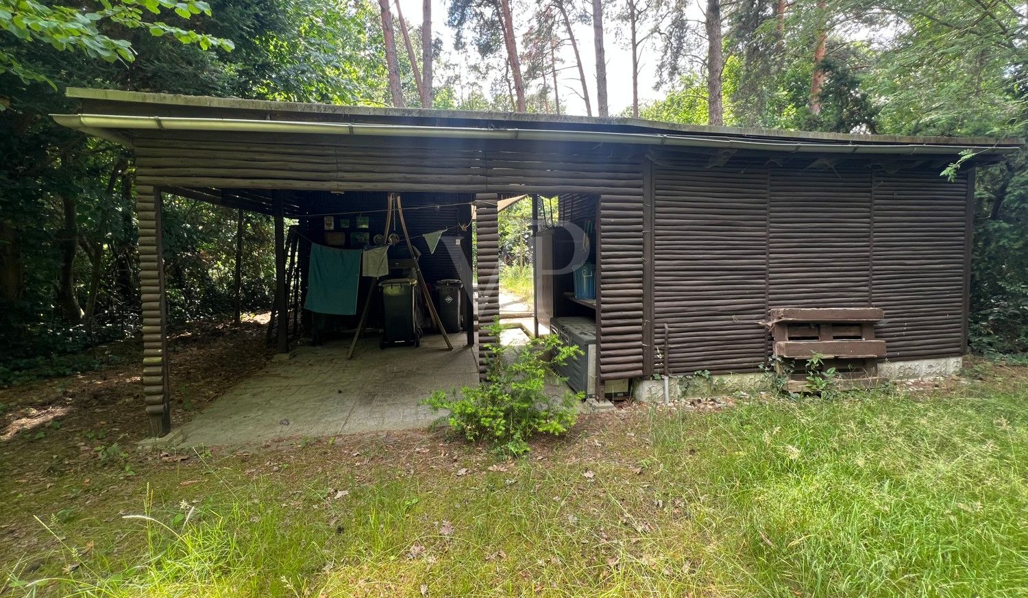 Blick auf die Bungalows