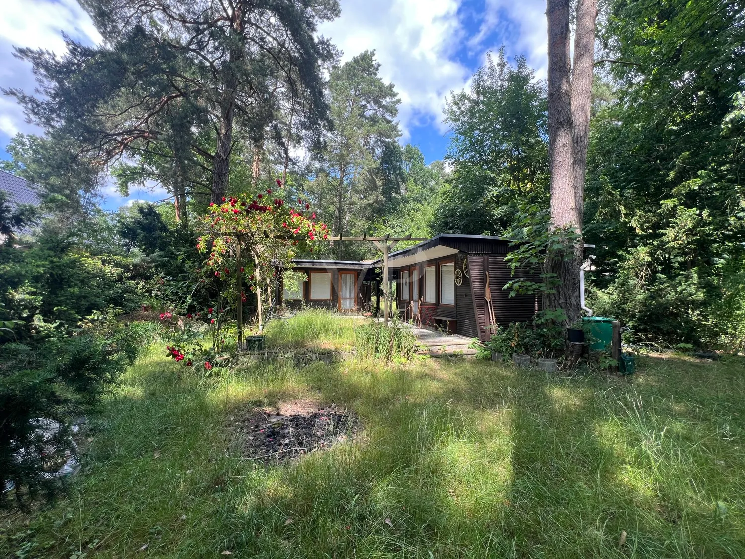 Blick auf die Bungalows