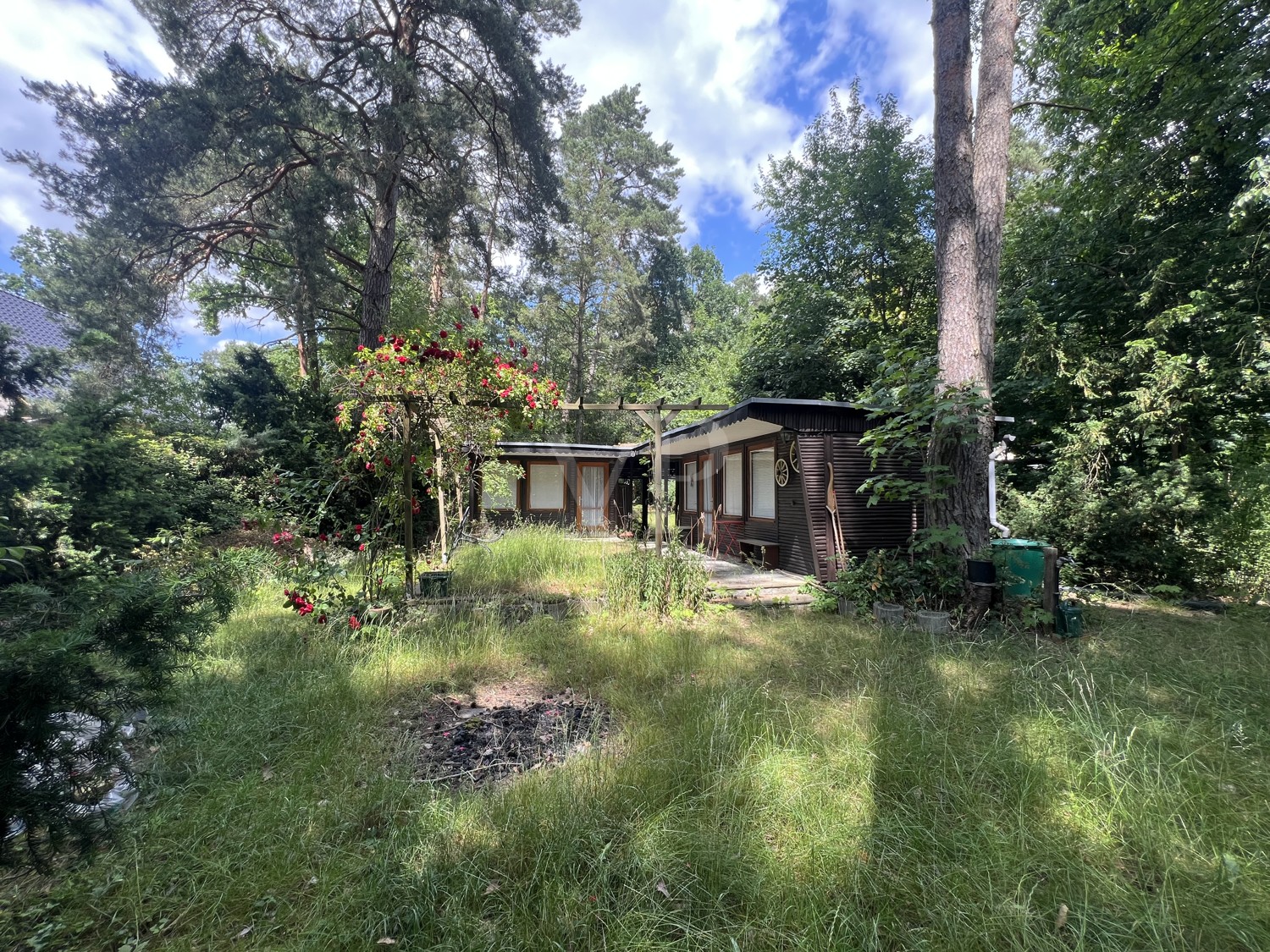 Blick auf die Bungalows