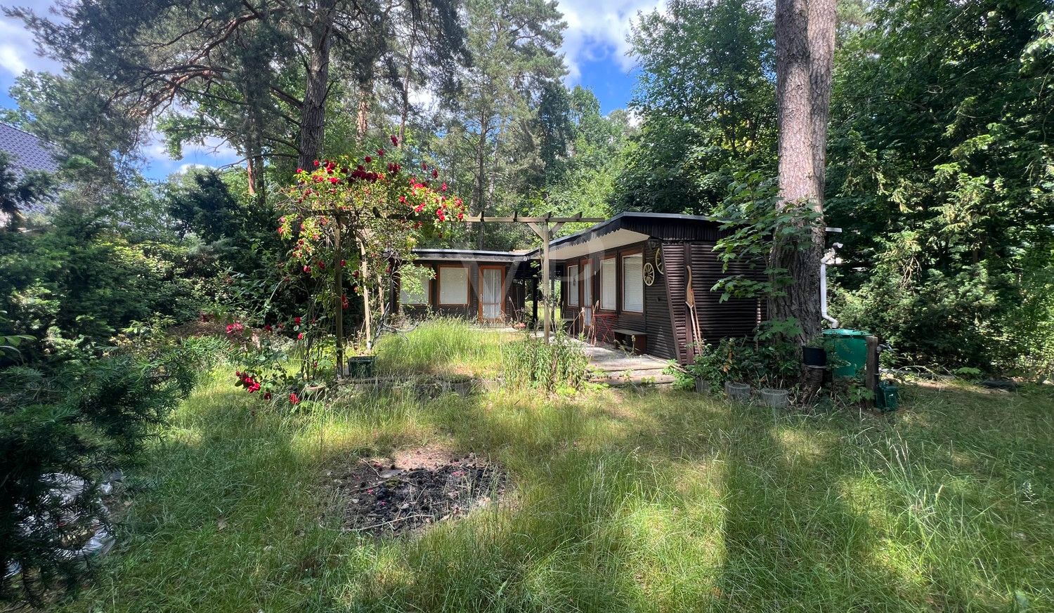 Blick auf die Bungalows