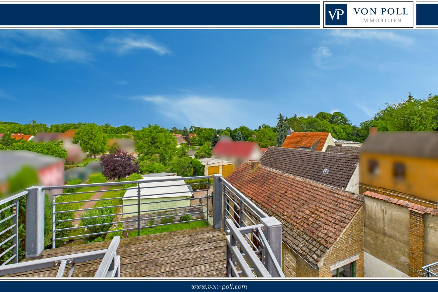 Blick vom Balkon des DG