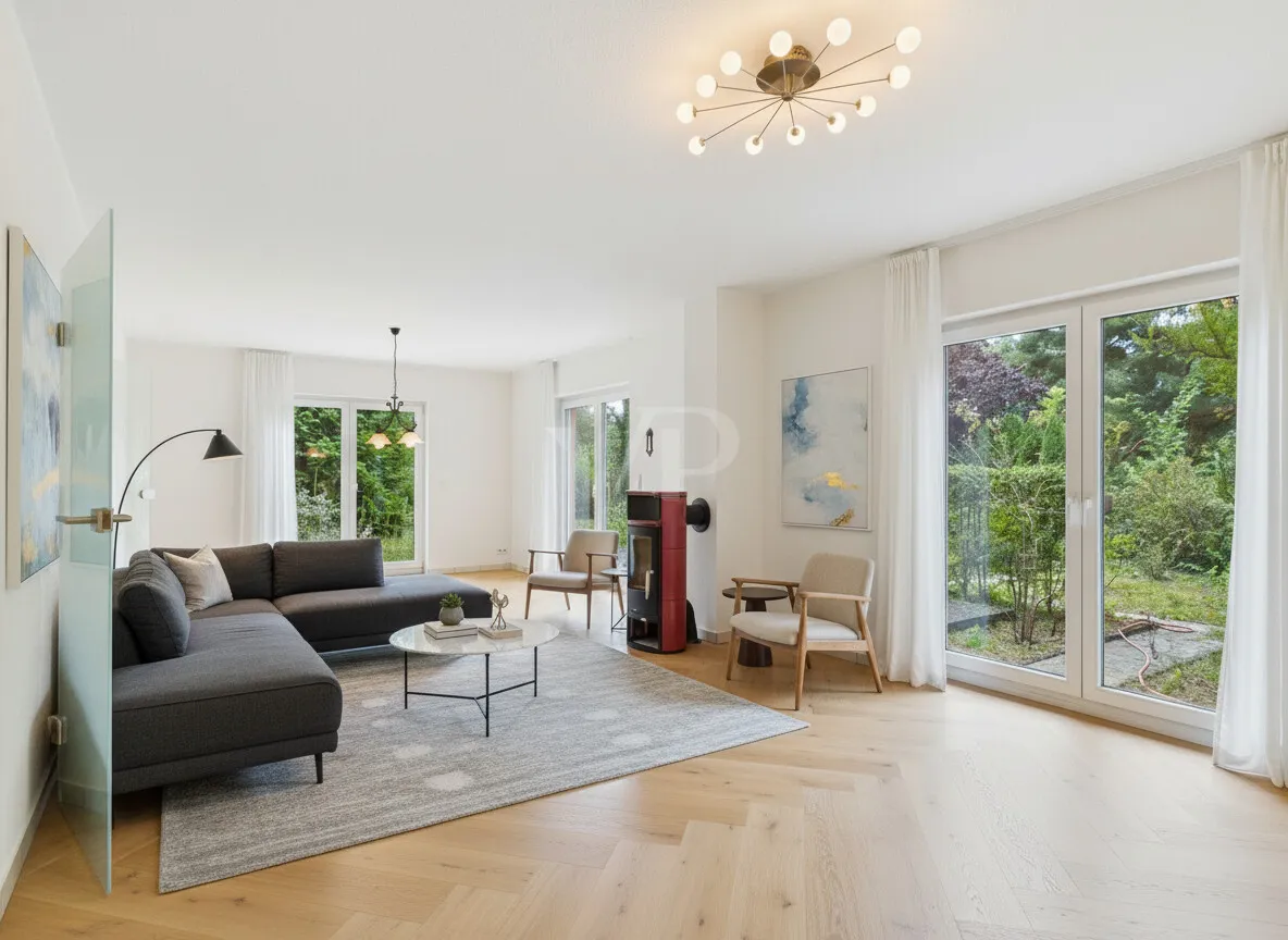 Großes Wohnzimmer (KI-generiert)