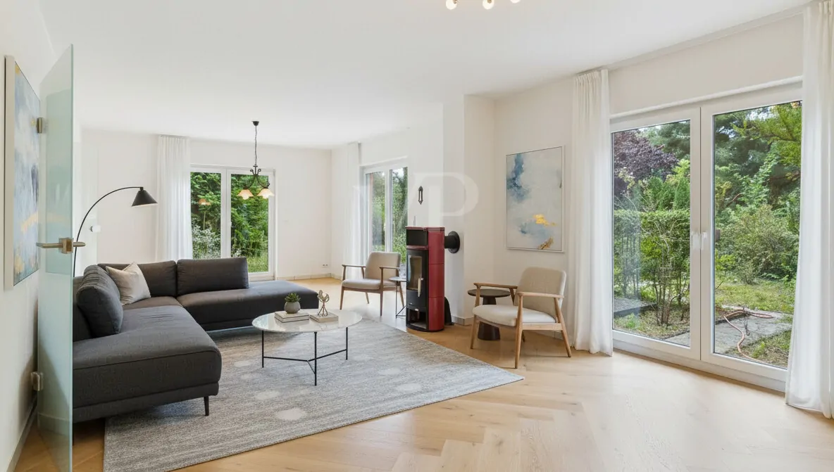 Großes Wohnzimmer (KI-generiert)