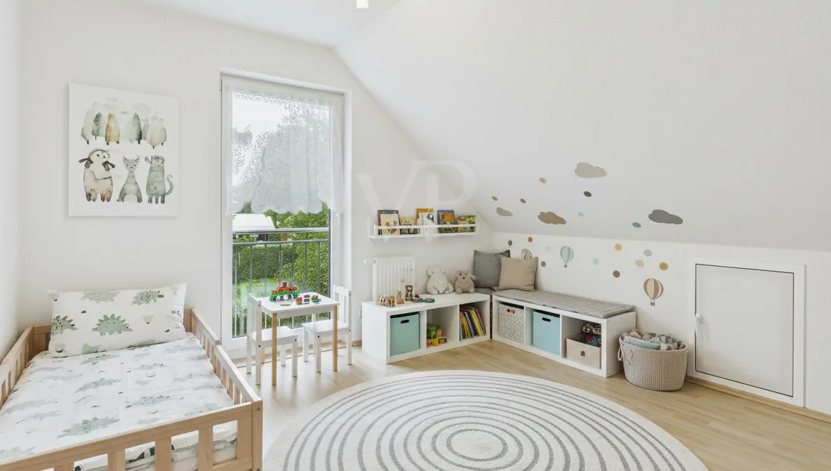 Zimmer 2 im DG (Möbel: KI)