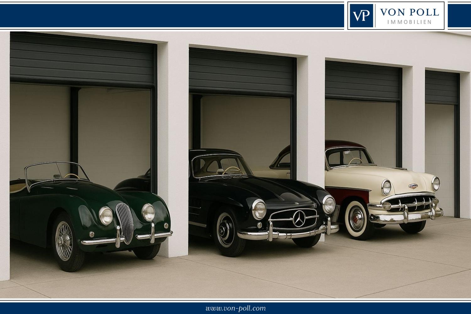Oldtimer-Garagen - Musterfoto