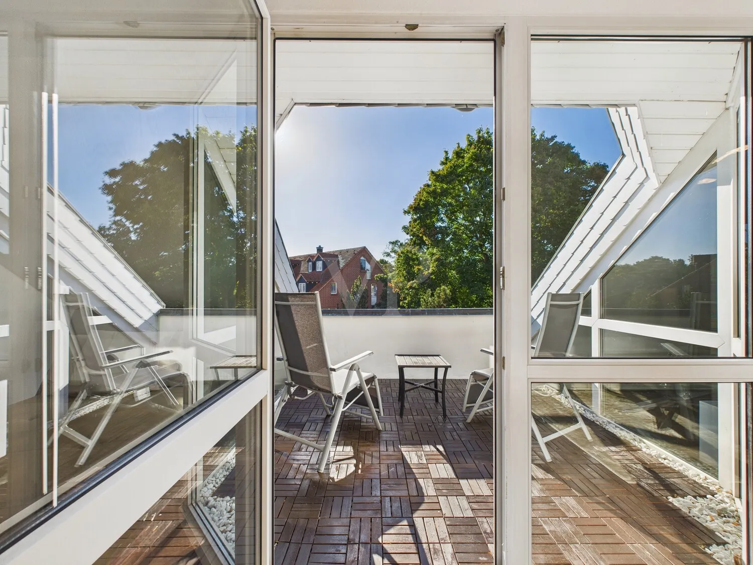 Blick auf den Süd-Balkon