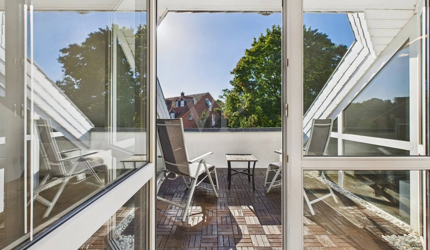 Blick auf den Süd-Balkon