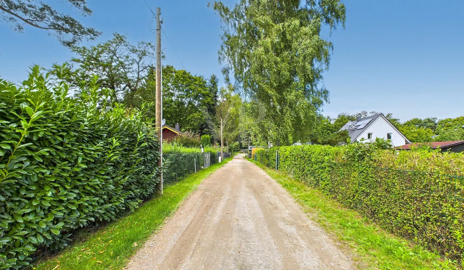 Straße zum Grundstück