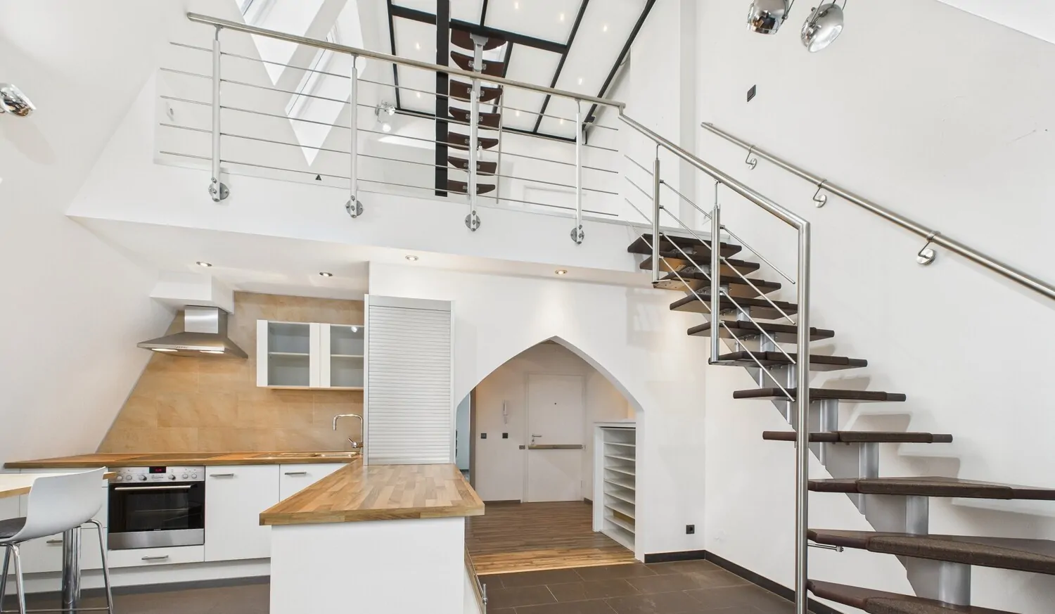 Blick in Ebene 1 und Ebene 2