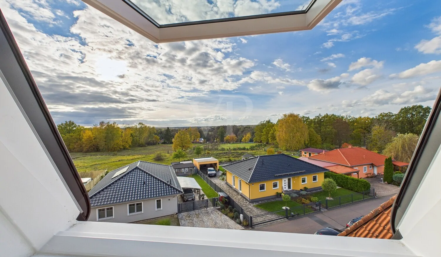 Blick über die Dächer von Zossen, Ebene 2