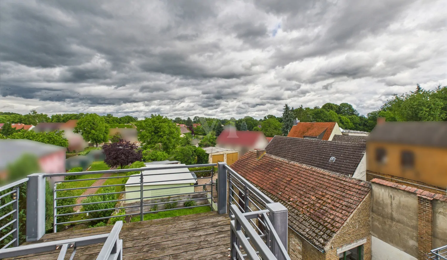 Blick vom Dachgeschoss