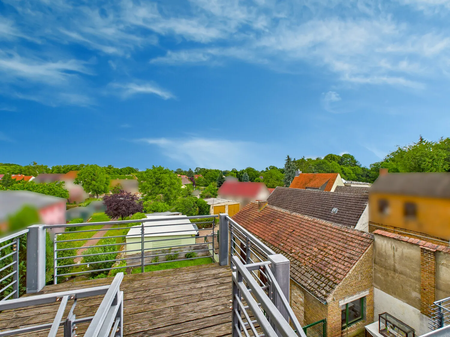 Blick vom Balkon des DG