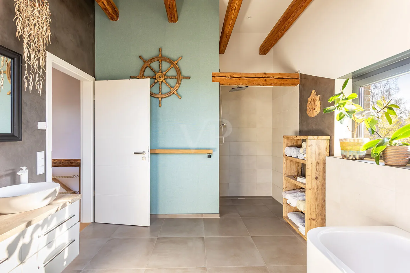 Masterbad mich Sichtbalken