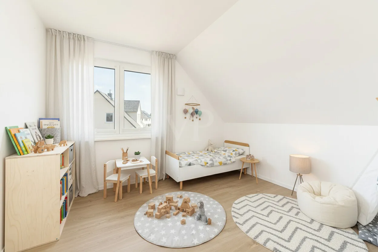 KI - Beispiel: Schlaf/Arbeits/Gästezimmer im Obergeschoss 1