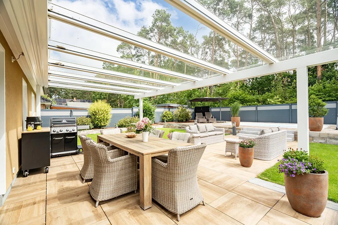 Überdachte Terrasse