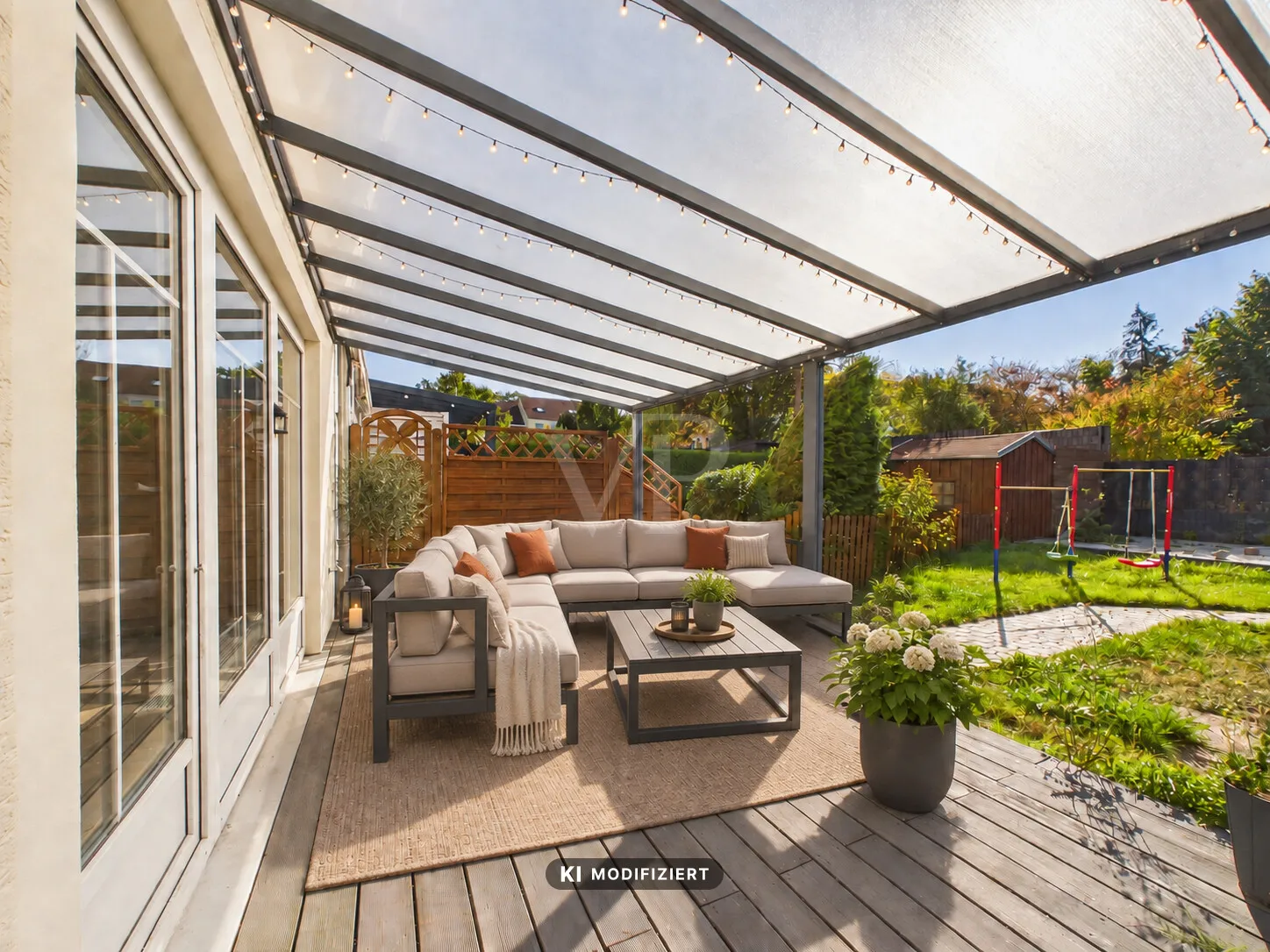 Terrasse: Möblierte KI- Variante