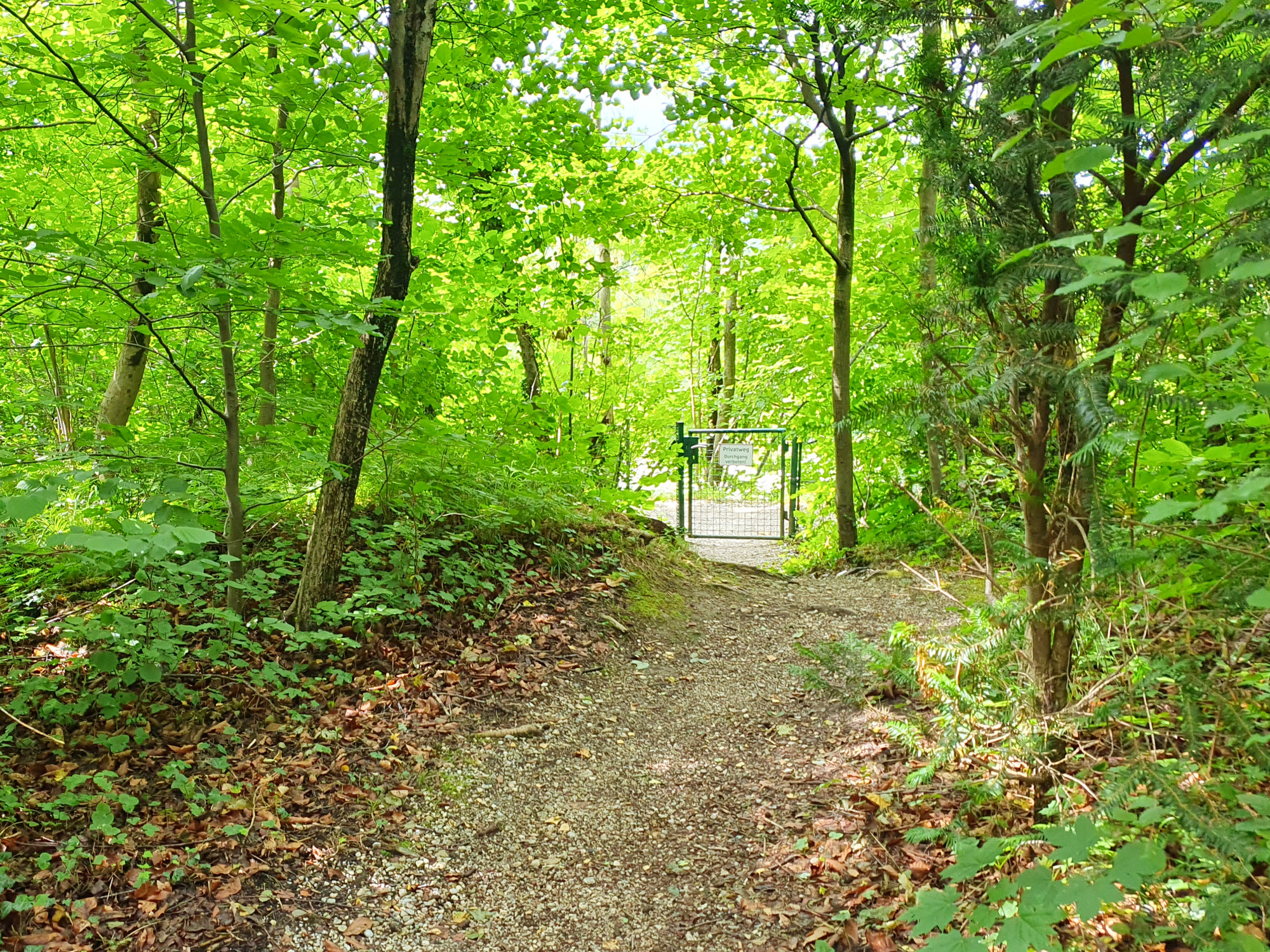 Privatzugang  zum Treppelweg Königseearche