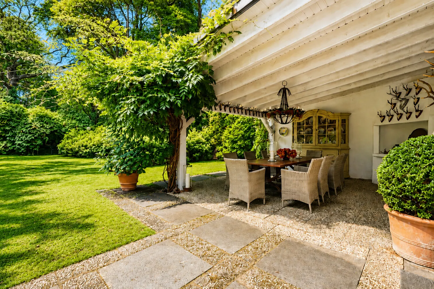 Überdachte Terrasse