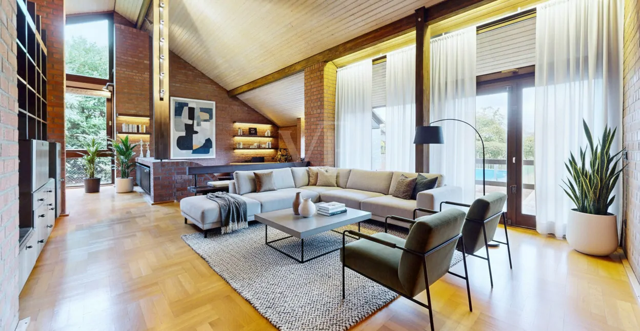 Virtuelles Staging oberer Wohnbereich