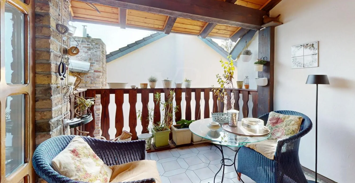 Loggia mit viel Privatsphäre