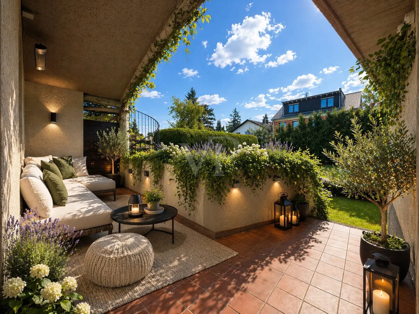 KI generiert - Wohnbeispiel Terrasse EG