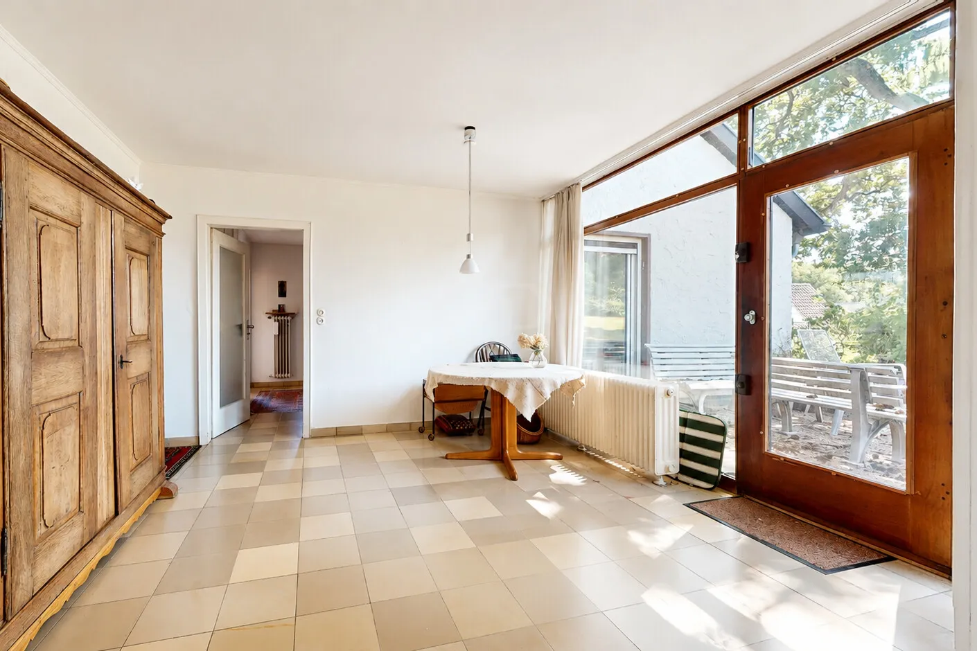 Essbereich mit Terrassenzugang