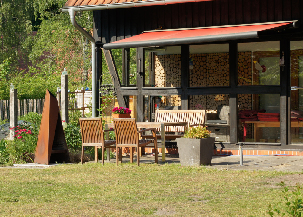 Wintergarten mit Grillplatz