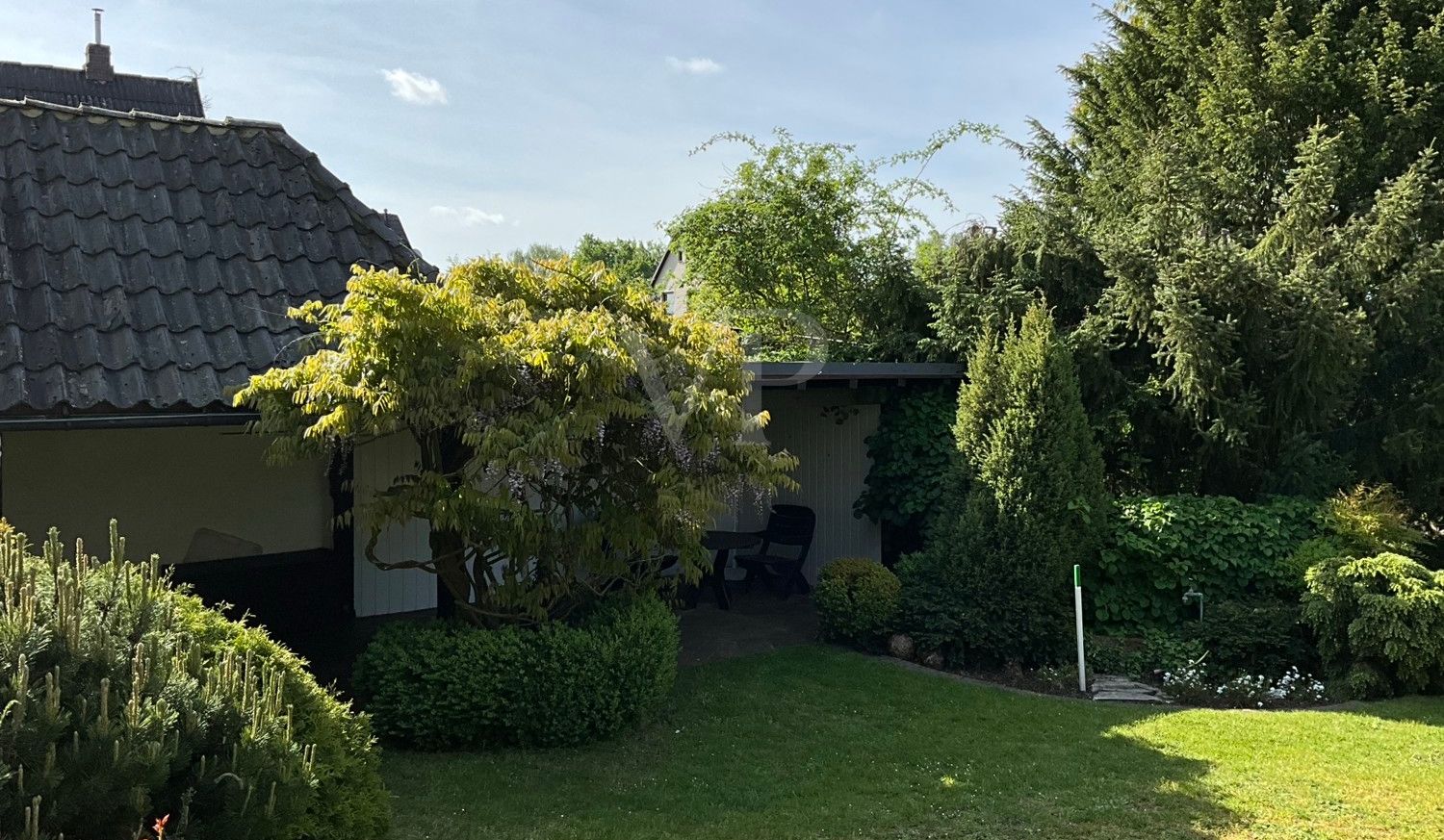 Blick zum Freisitz