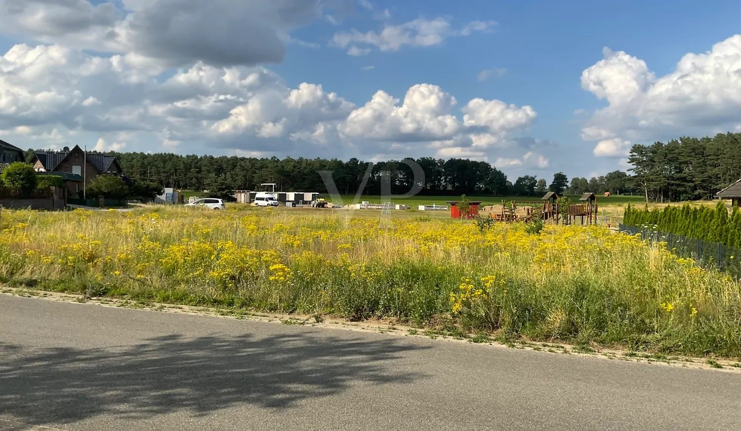 Blick auf das Grundstück