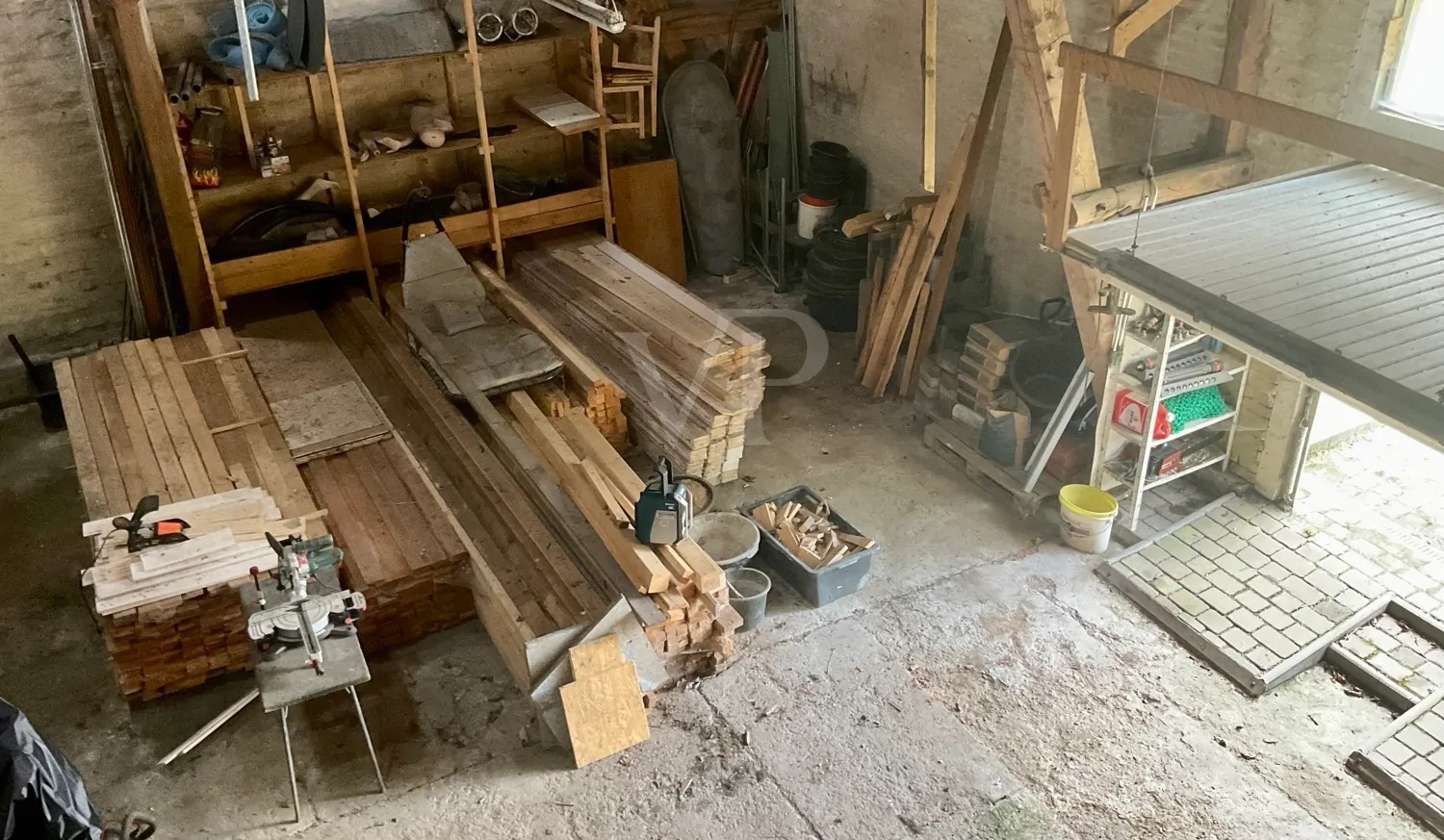 Scheune Blick von oben