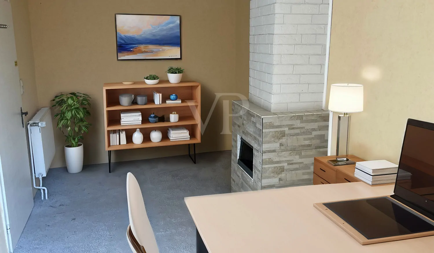 Mögliches Arbeitszimmer DG (Home Staging)