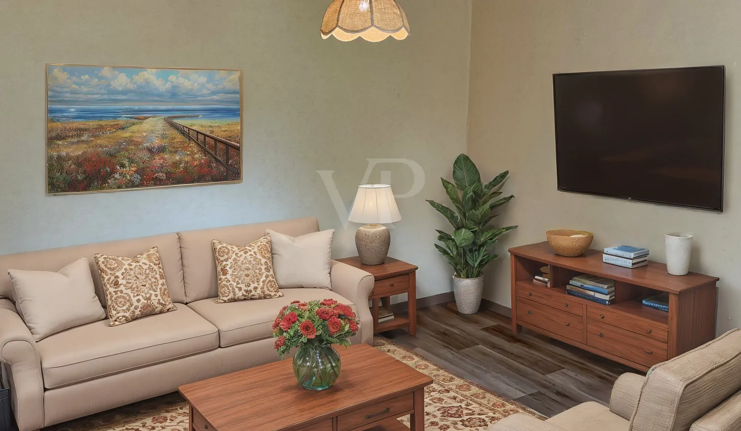 Mögliches Wohnzimmer (Home Staging)