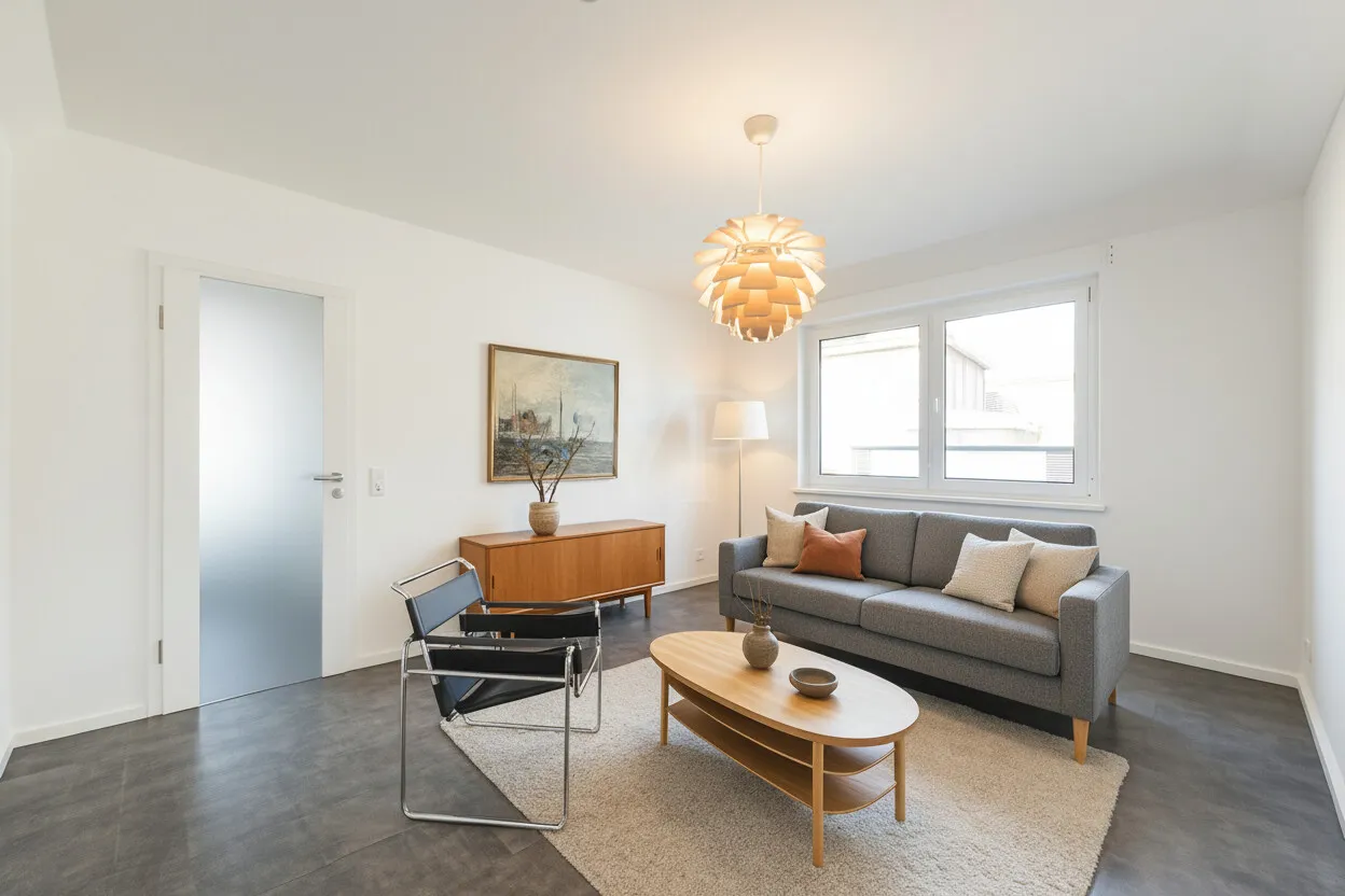 EG Einliegerwohnung Wohnzimmer (Home Staging)