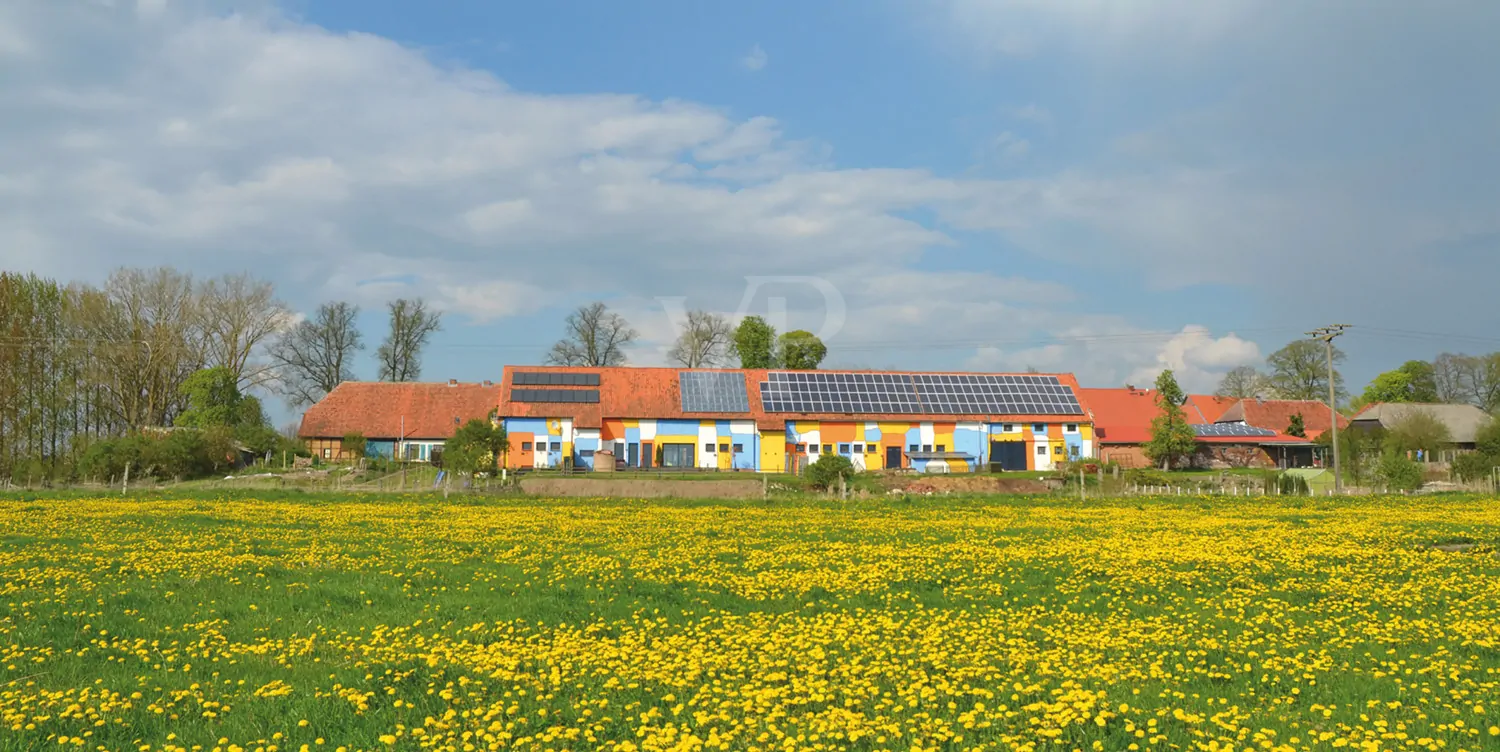 Anblick von der Wiese aus