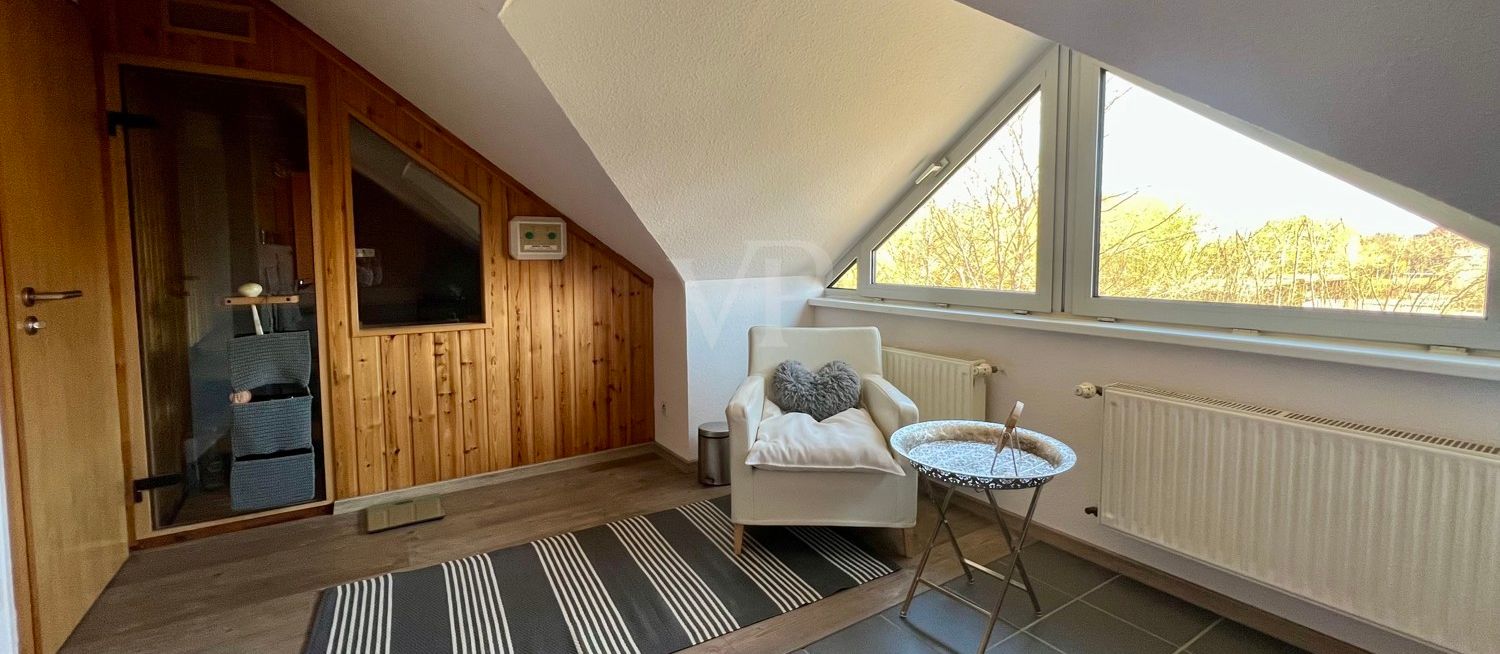 Badezimmer mit Sauna DG