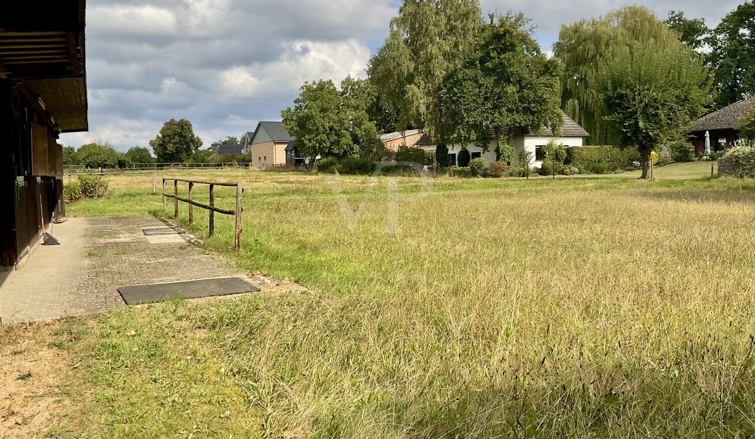 Blick vom Stall