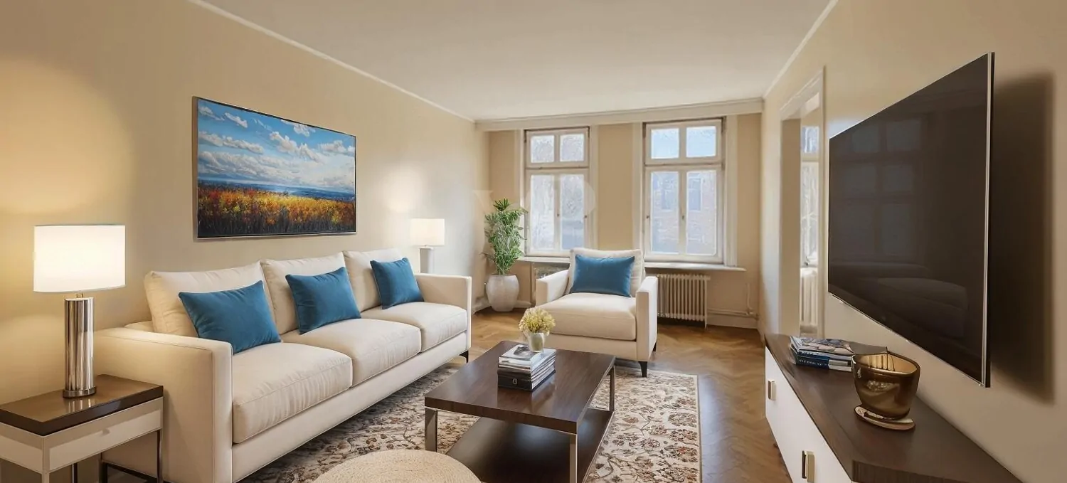 Wohnzimmer 1. OG (Home Staging)