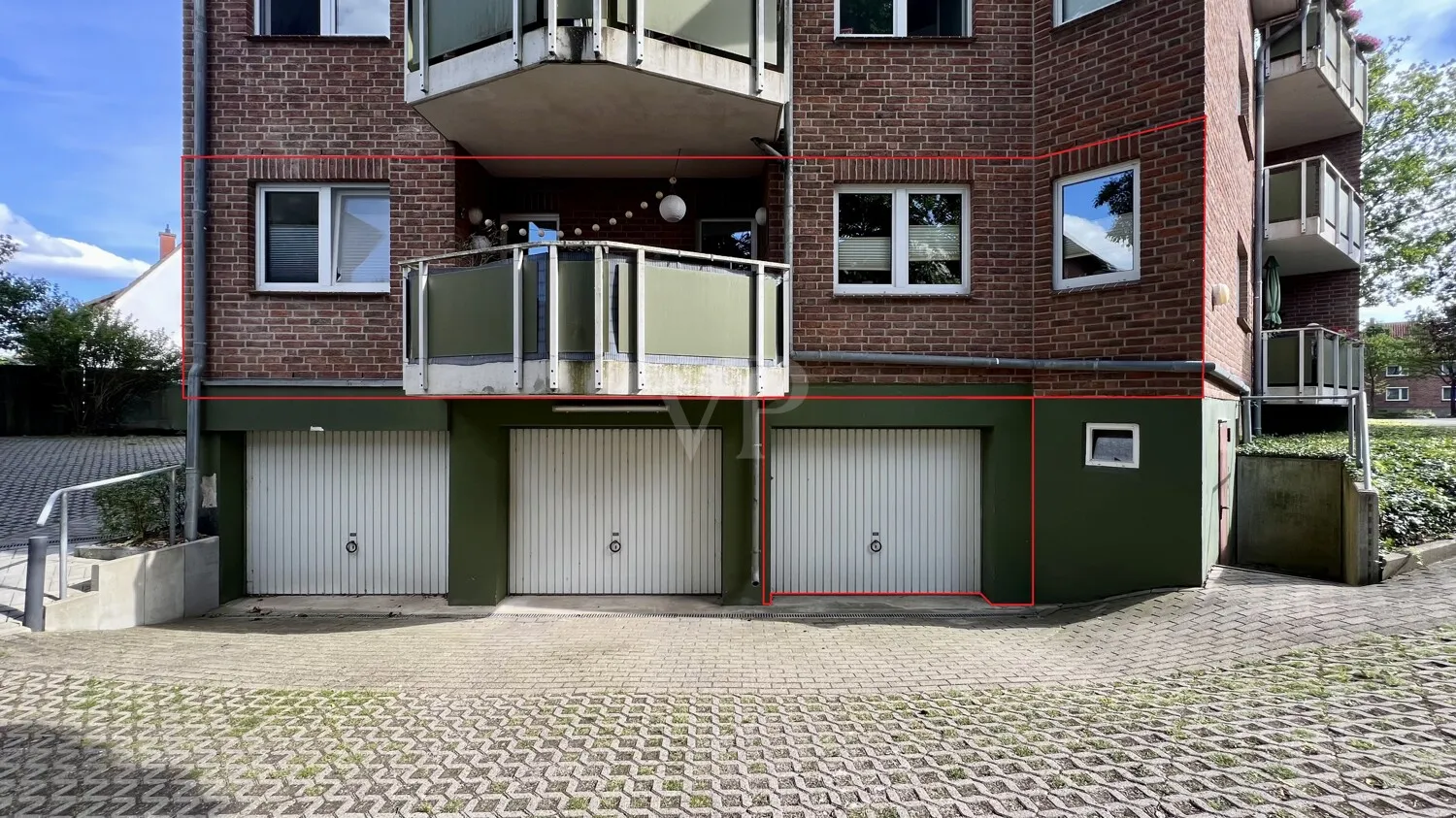 Blick auf die Wohnung