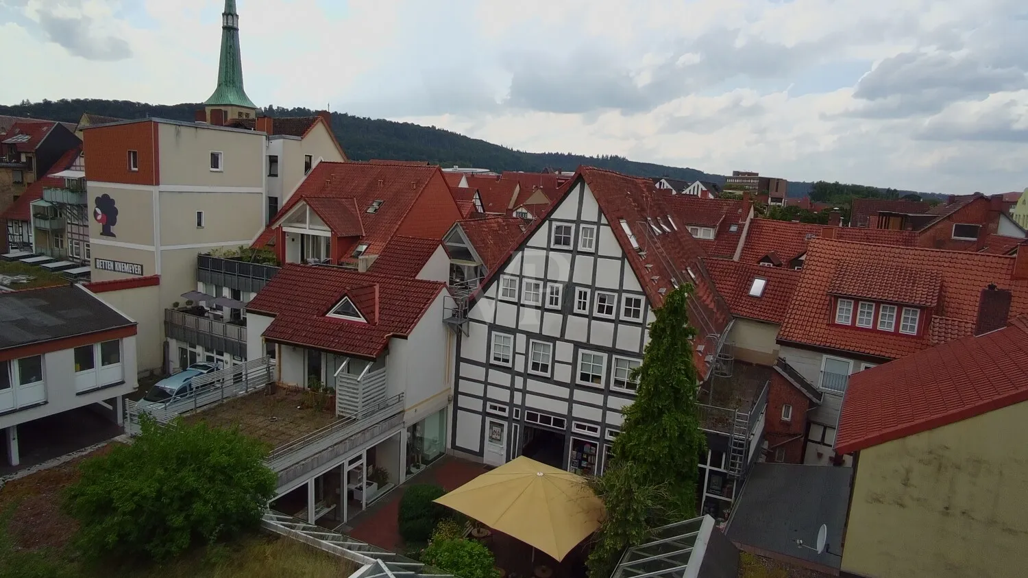 Blick in den Hinterhof