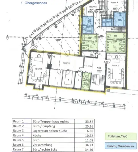 Grundriss_Büroetage 1. OG_Ruthenstraße 16-18_31785 Hameln