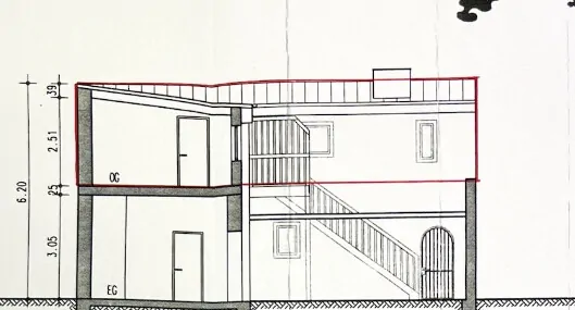 Schnitt Innenhofgebäude