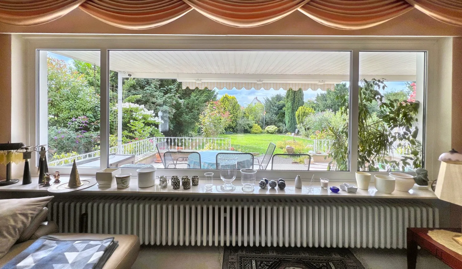 Blumenfenster Wohnbereich