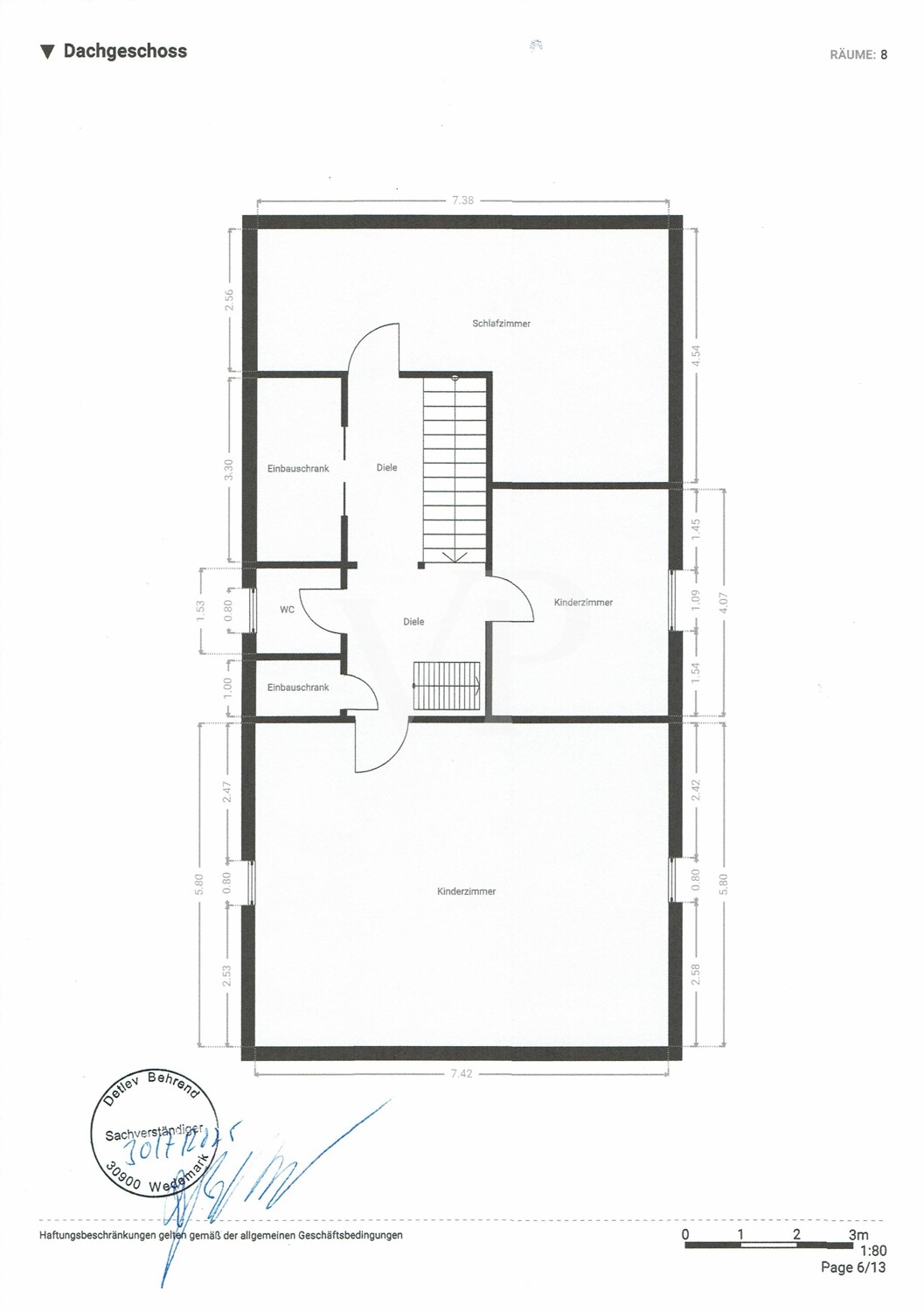Grundriss DG Haus 6