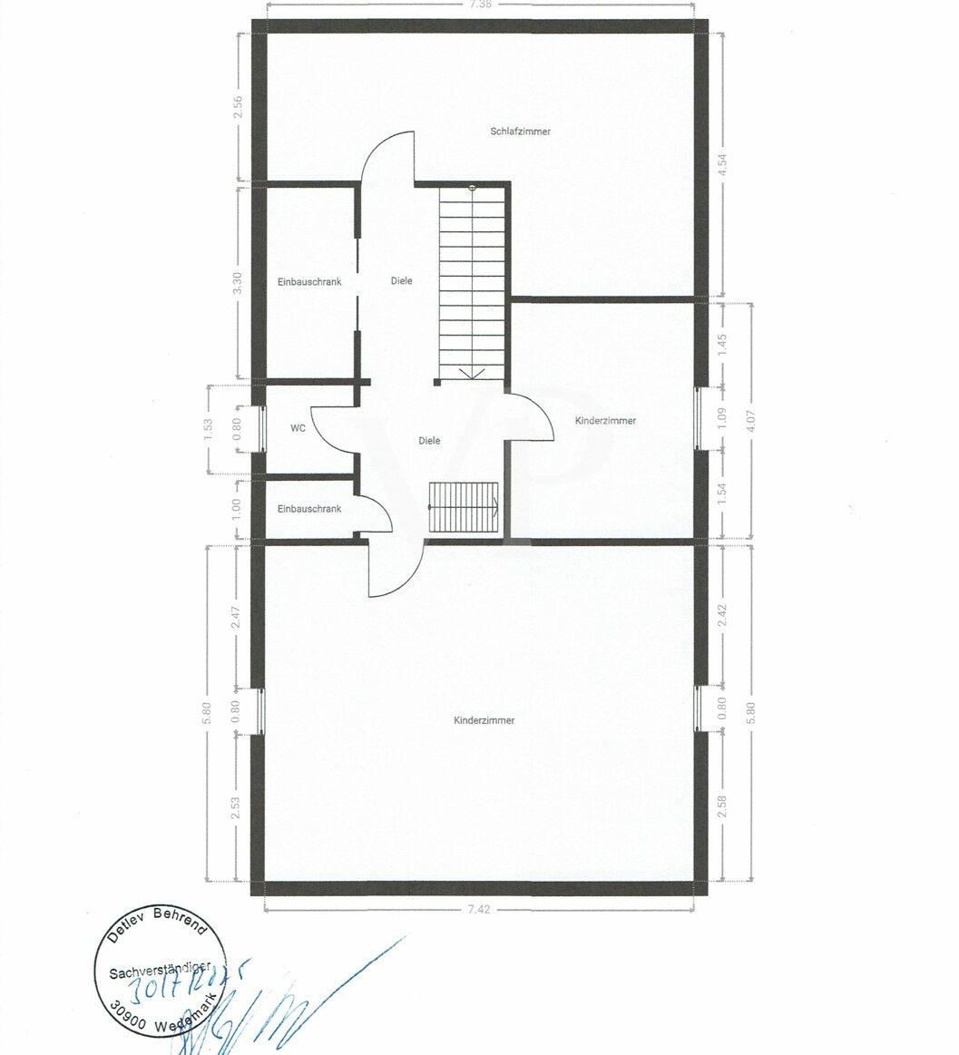 Grundriss DG Haus 6