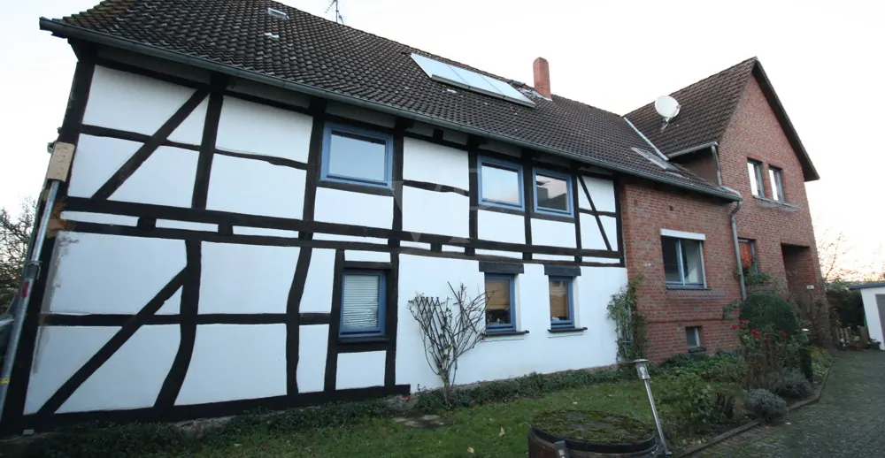 Fachwerkhaus+Klinkerhauskombination