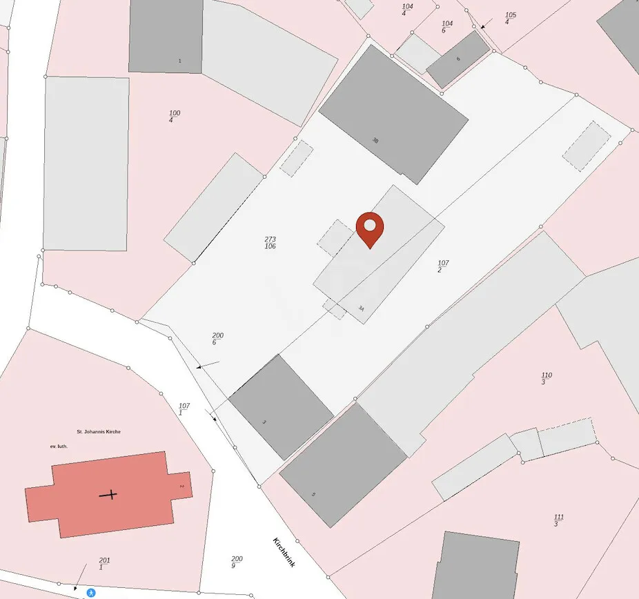 Gebäude-/Grundstücksaufteilung