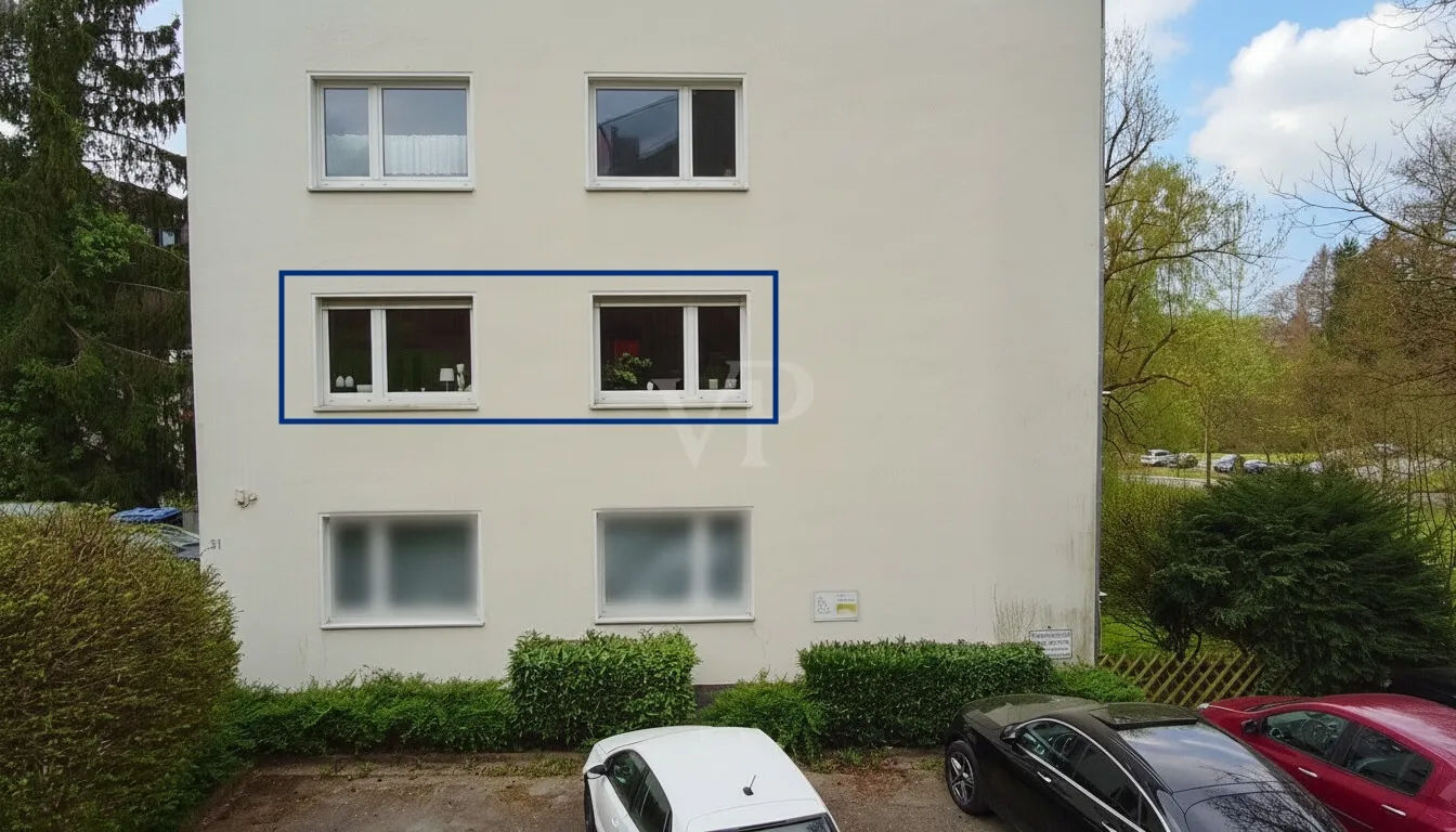 Fensterseite Schlafen/Wohnraum I