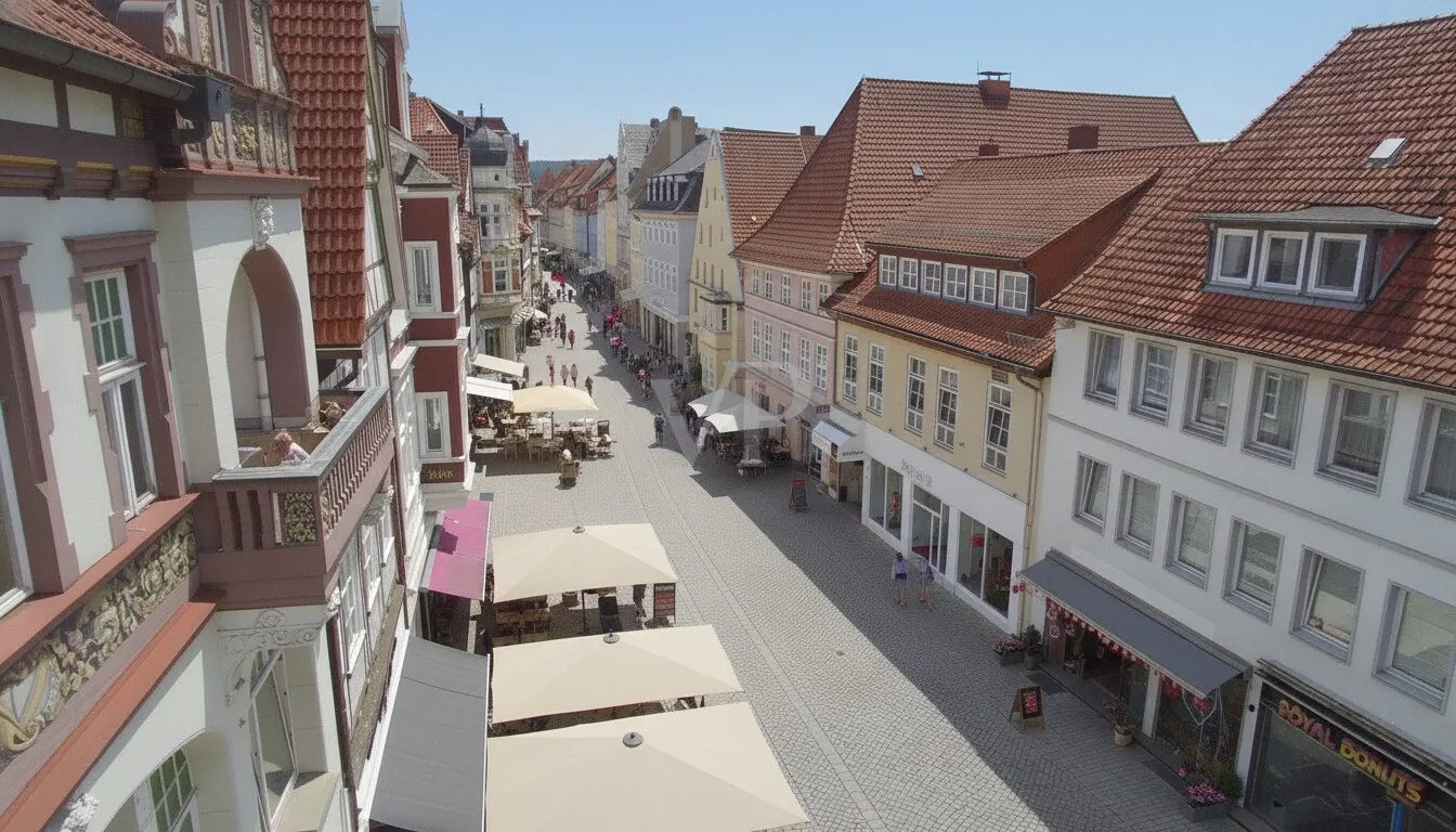 Ansicht Fußgängerzone Bäckerstraße